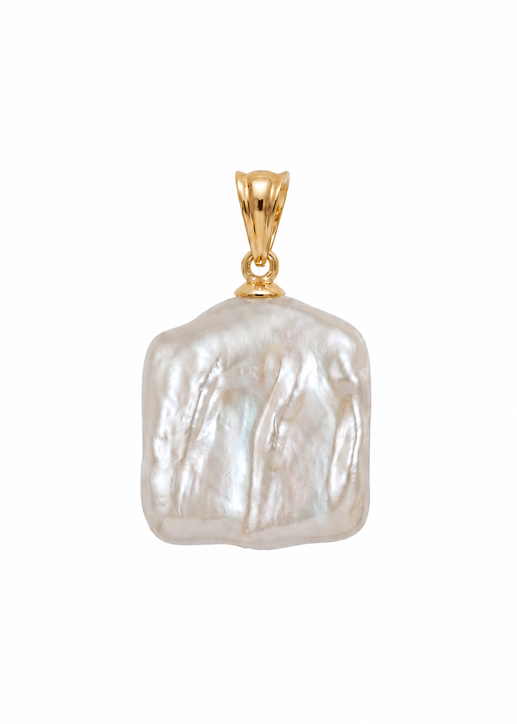 Pandantiv Aur 14K cu Perlă Naturală Albă Keshi — Marina - pandantiv perla naturala aur 14K - Royal Pearls