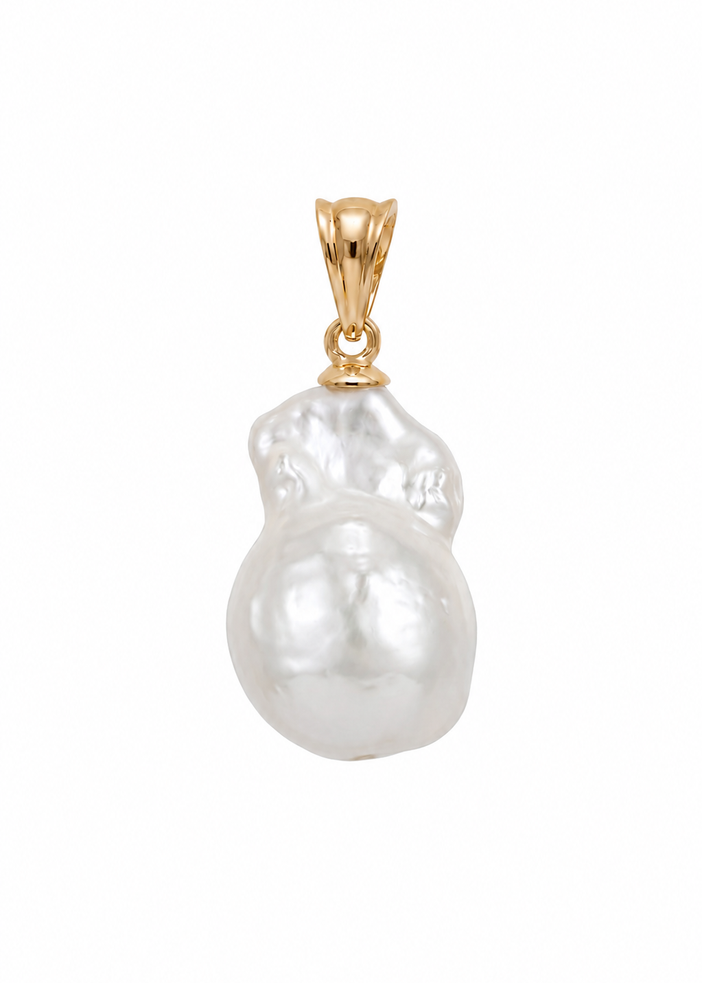 Pandantiv Aur 14K cu Perlă Naturală Albă Baroc — Victoria - pandantiv perla naturala aur 14K - Royal Pearls
