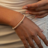 Brățară cu perle de cultură roz 5–5,5 mm din aur 14K Rose Thread