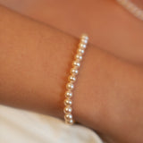 Brățară cu perle de cultură roz 5–5,5 mm din aur 14K Rose Grace