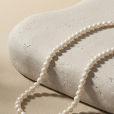 Necklace with white cultured pearls 6 – 7 mm in 14K gold Ivory Line
