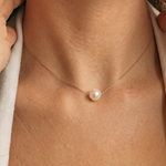 colier perle naturale albe rotunde 7-8mm aur 14k - marie - royal pearls