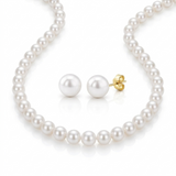 Set Perle Naturale Albe Aur 14K – Perle Rotunde Mici