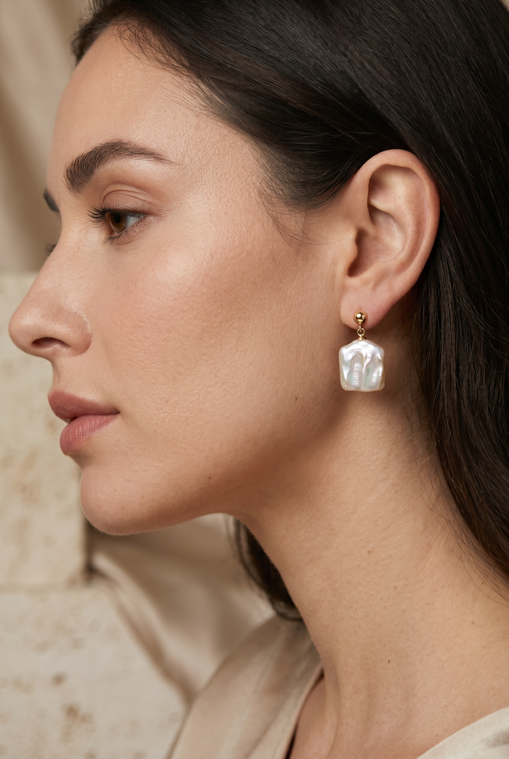 cercei perle keshi naturale aur 14k lifestyle - marina - royal pearls