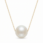 colier perle naturale albe rotunde 7-8mm aur 14k prezentare - marie - royal pearls