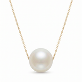 colier perle naturale albe rotunde 7-8mm aur 14k prezentare - marie - royal pearls