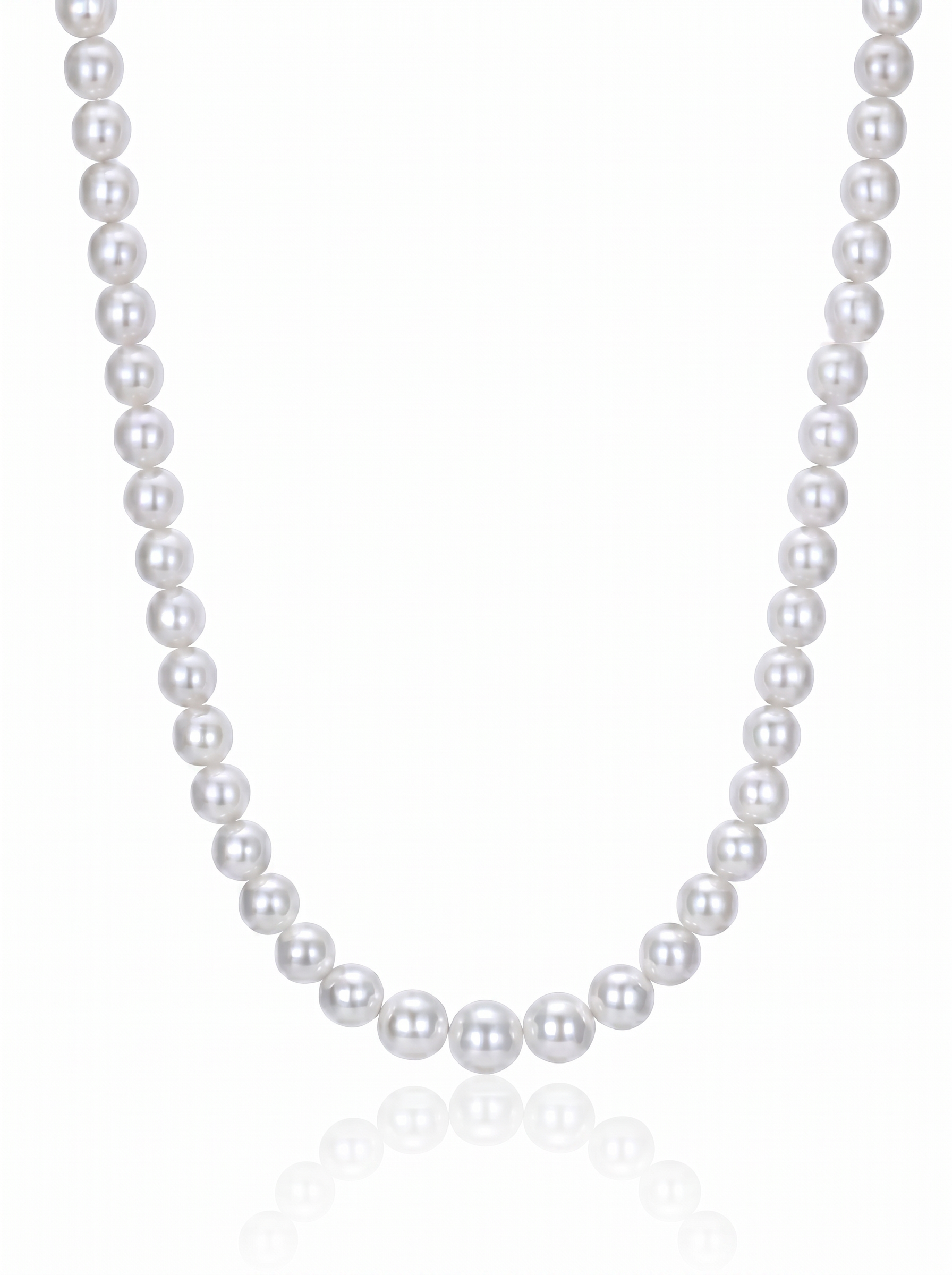Colier Aur 14K cu Perle Naturale Albe 6-7mm — Ivory Line detaliu - colier perle naturale aur 14K - Royal Pearls