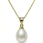 Pandantiv Amira din aur galben 14K cu perlă naturală albă