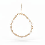 Brățară cu perle de cultură roz 5–5,5 mm din aur 14K Rose Grace Trio