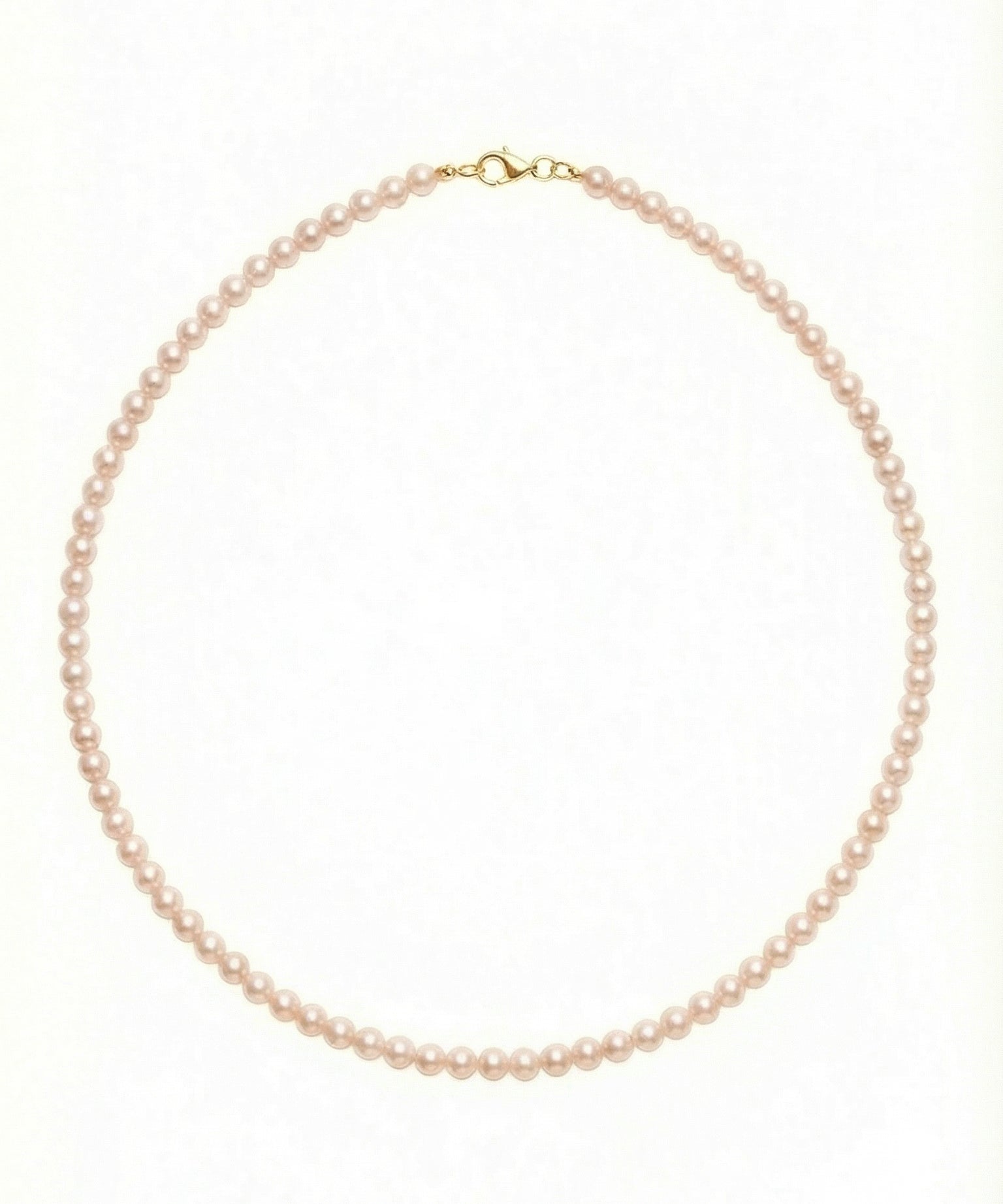 Colier Blush Line cu perle de cultură roz și închizătoare din aur galben 14K