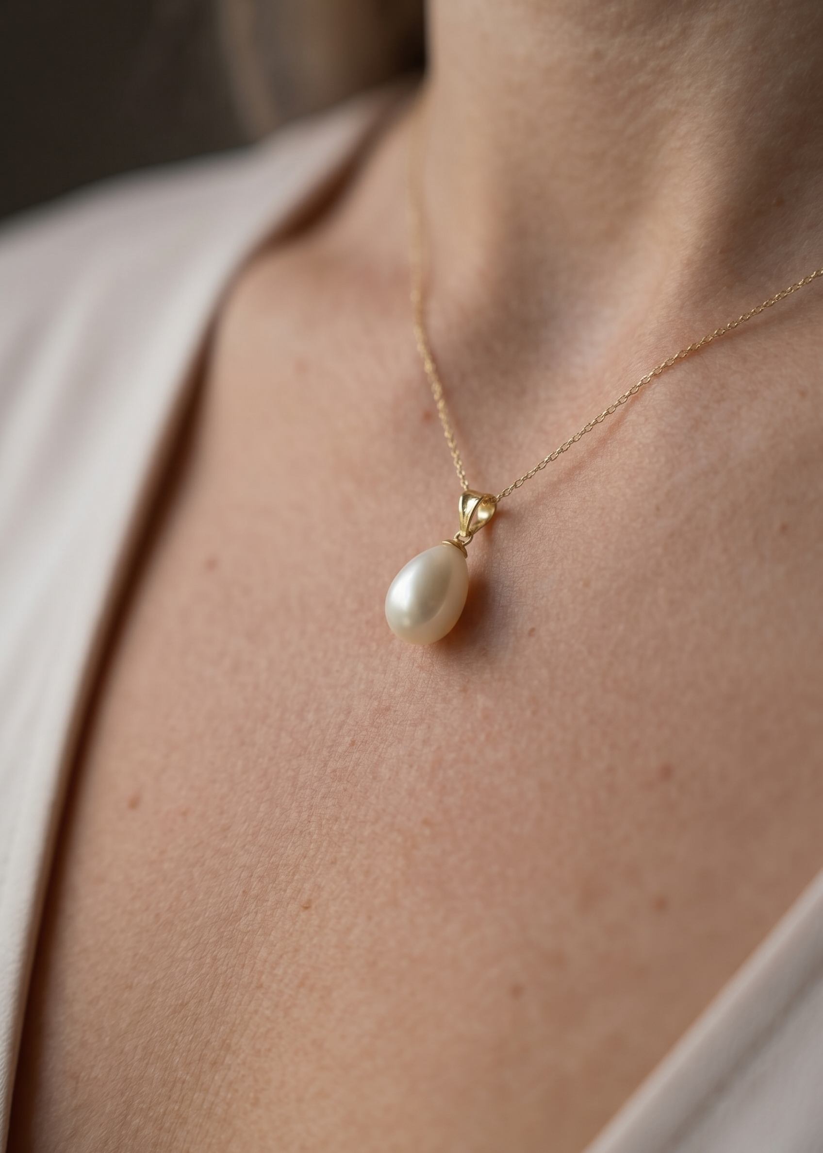 Set bijuterii perle naturale aur 14K Catherine Lacrimă Royal Pearls