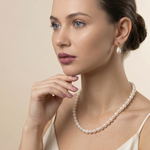 colier perle naturale champagne 8-9mm AAA aur 14k lifestyle - heritage - royal pearls