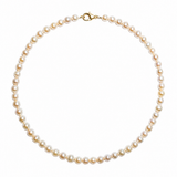 Colier cu perle de cultura champagne 7–8 mm din aur 14K Lucia