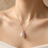 colier perle baroc naturale aur 14k detaliu - victoria - royal pearls