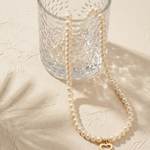 colier perle naturale albe 4-5mm inima aur 14k lifestyle - amour pearl - royal pearls