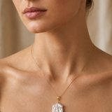 Colier Aur 14K cu Perlă Naturală Keshi — Marina - colier perle naturale aur 14K - Royal Pearls