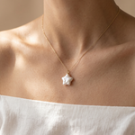 colier perle keshi naturale aur 14k detaliu - stella - royal pearls