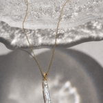 Pandantiv Aur 14K cu Perlă Naturală Albă Keshi — Noelle detaliu - pandantiv perla naturala aur 14K - Royal Pearls