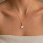 Colier Aur 14K cu Perlă Naturală Keshi — Stella - colier perle naturale aur 14K - Royal Pearls