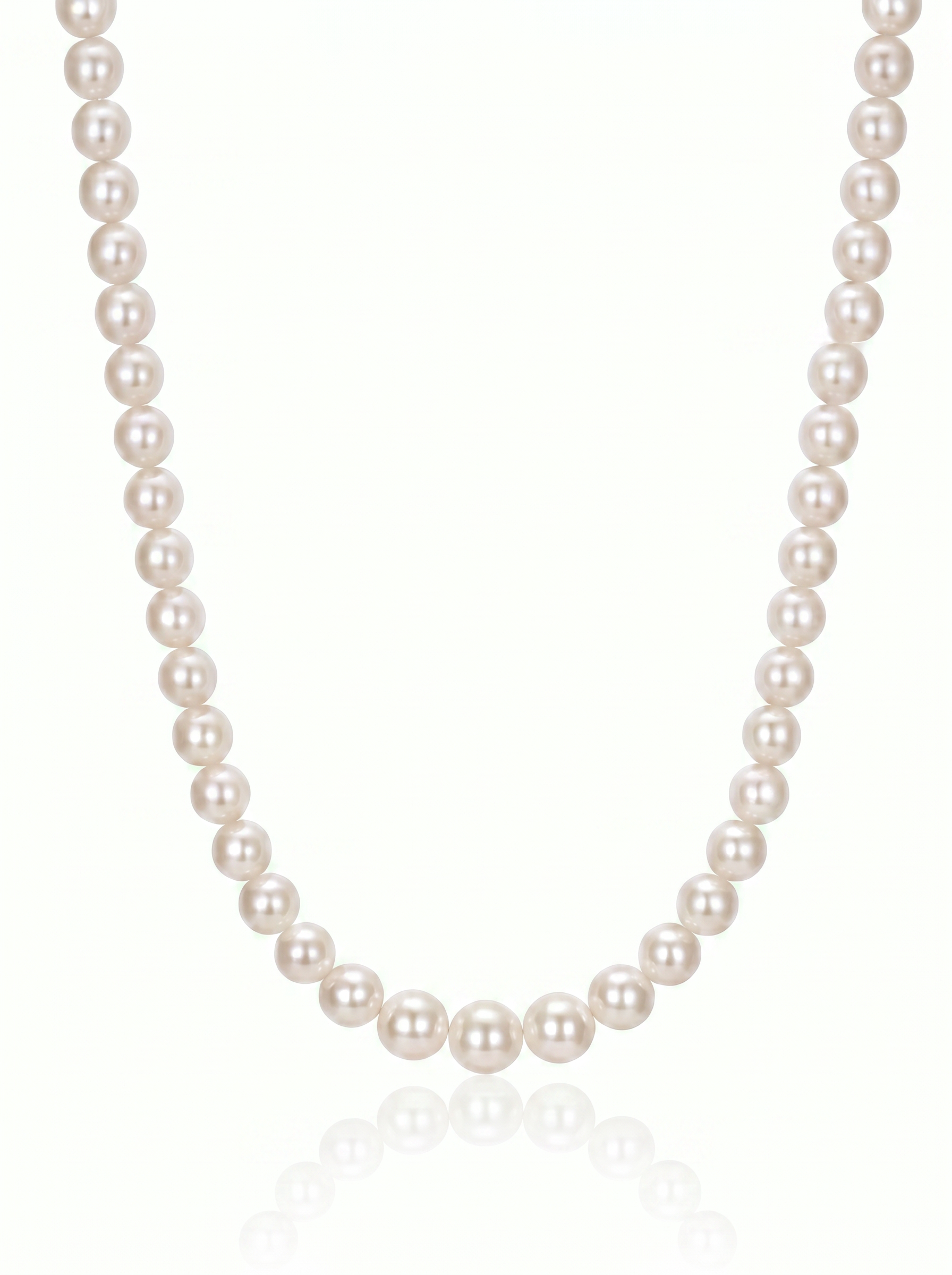 Colier Aur 14K cu Perle Naturale Champagne 5-6mm — Aura detaliu - colier perle naturale aur 14K - Royal Pearls