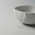 colier perle naturale albe 3mm AAA aur 14k unghi - petite pearl - royal pearls