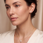 Set Perle Naturale Albe Aur 14K Marie – Perle Rotunde 7–8 mm detaliu - set bijuterii perle naturale aur 14K - Royal Pearls