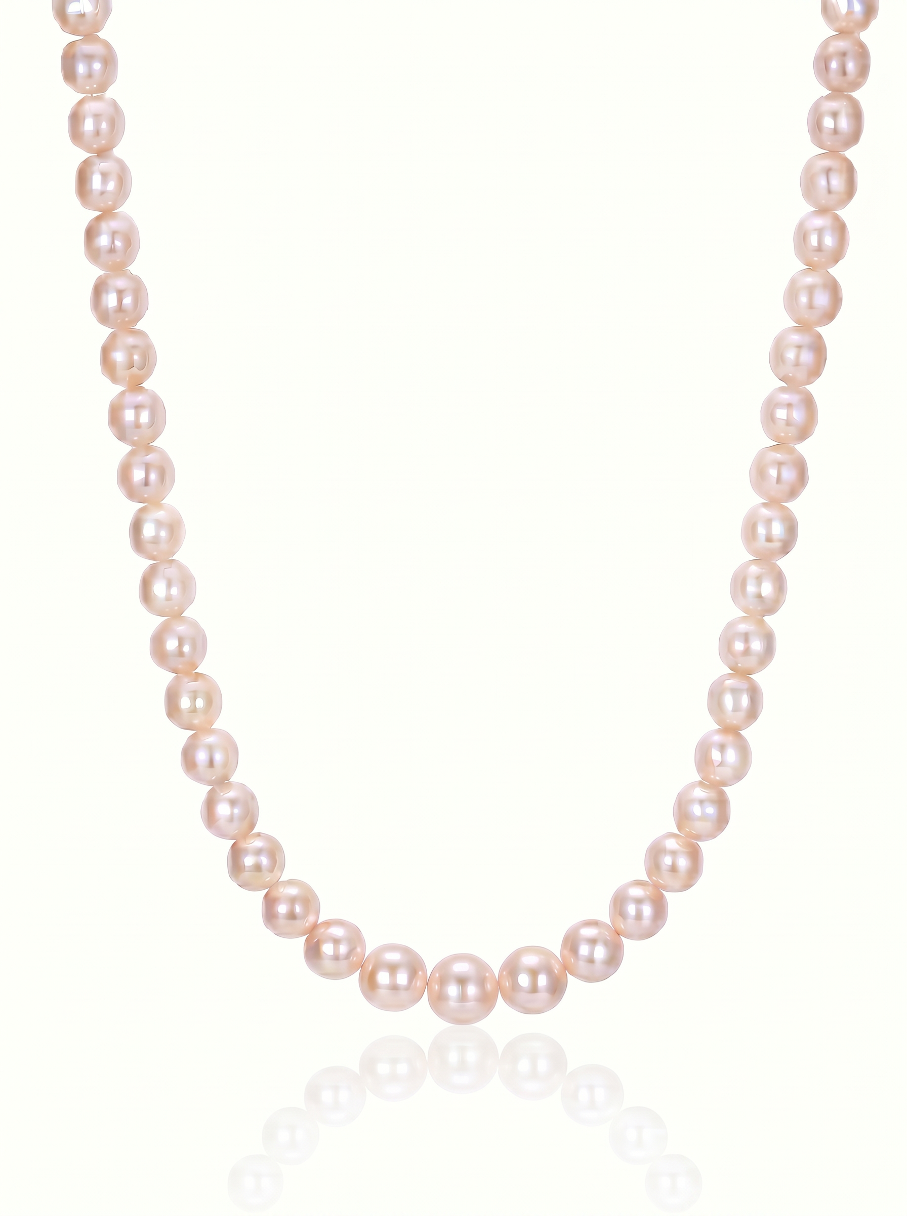 Colier Aur 14K cu Perle Naturale Roz 4-5mm — Blush Line detaliu - colier perle naturale aur 14K - Royal Pearls