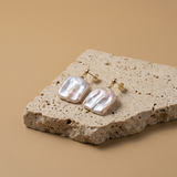 cercei perle keshi naturale aur 14k prezentare - marina - royal pearls