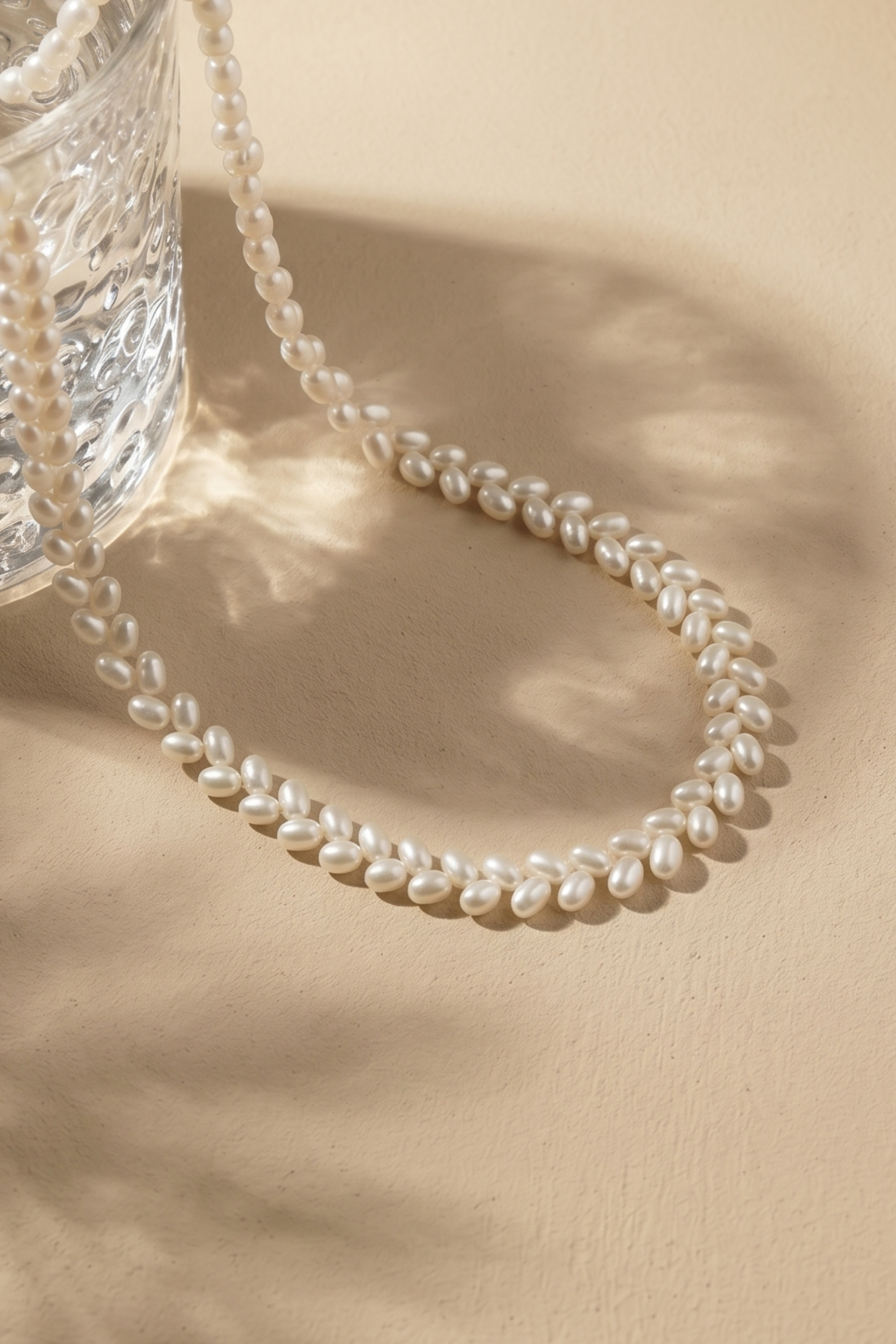 colier perle naturale albe ovale AAA aur 14k lifestyle - eternal - royal pearls