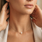 colier perle naturale albe rotunde 7-8mm aur 14k detaliu - marie - royal pearls