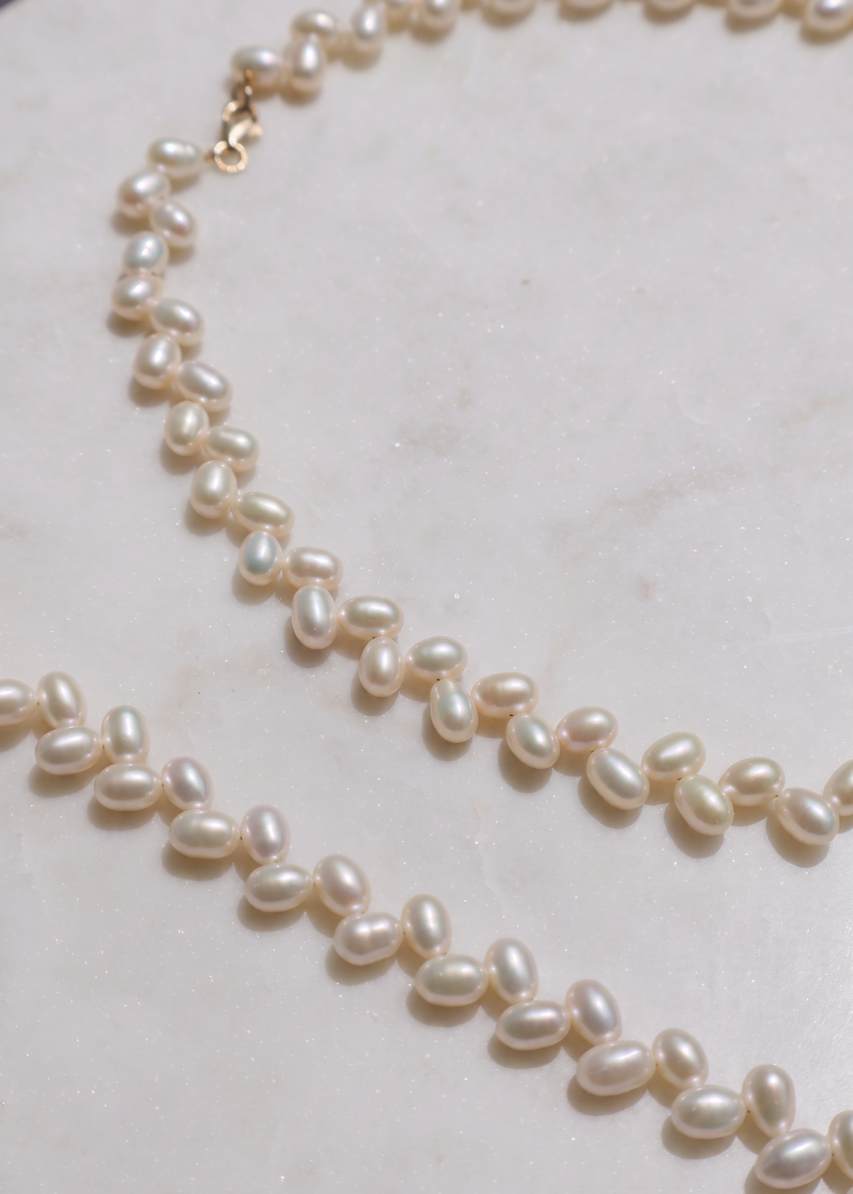 Set Eternal cu Perle Naturale de CulturÄƒ Albe AAA È™i Aur 14K â€“ Colier È™i BrÄƒÈ›arÄƒ Handmade - Royal Pearls