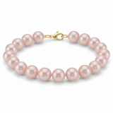 Bracelet with pink cultured pearls 5 – 6 mm in 14K gold Rosalia