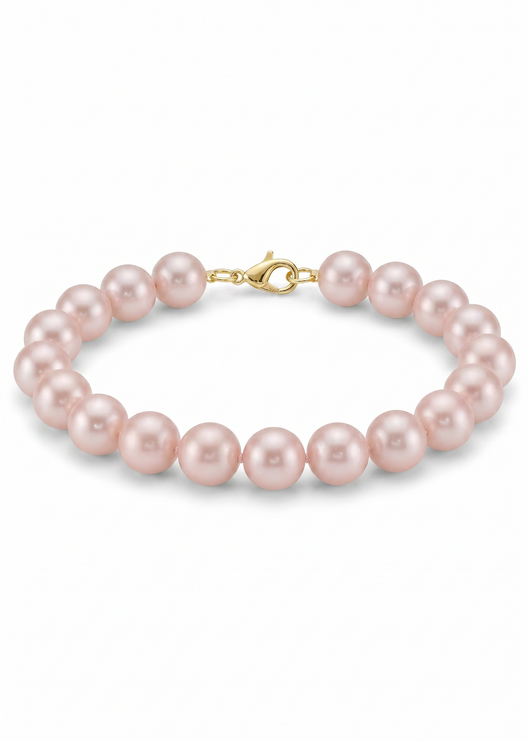 Brățară Aur 14K cu Perle Naturale Roz 5-6mm — Rosalia detaliu - brățară perle naturale aur 14K - Royal Pearls