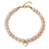 Brățară cu perle de cultură roz 5–5,5 mm din aur 14K Rose Thread