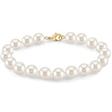 Brățară cu perle de cultură albe 5–6 mm din aur 14K Pure Classic