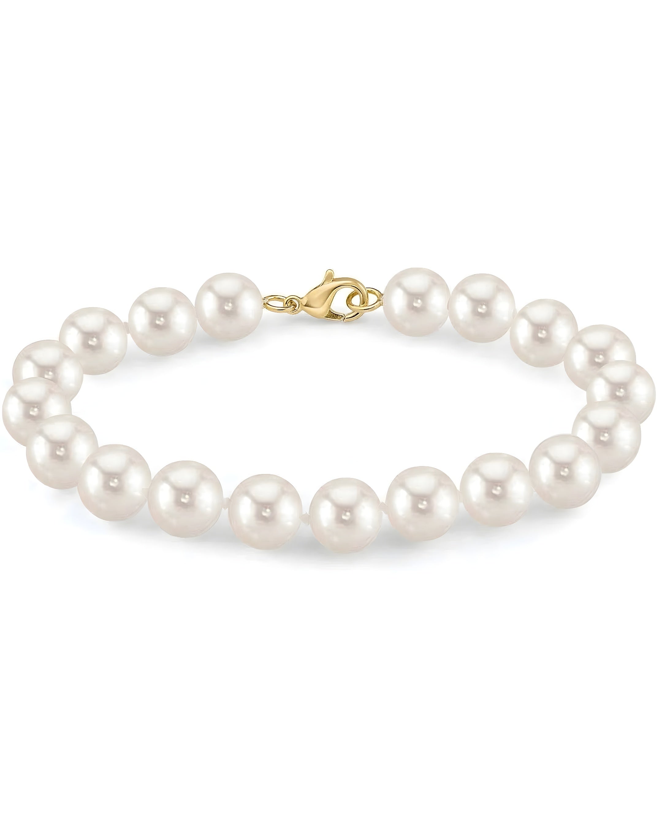 Brățară Aur 14K cu Perle Naturale Albe 5-6mm — Pure Classic - brățară perle naturale aur 14K - Royal Pearls